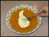 Mezclar calabaza y mantequilla